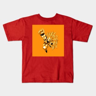 the golden dragon fist in anime arts Kids T-Shirt